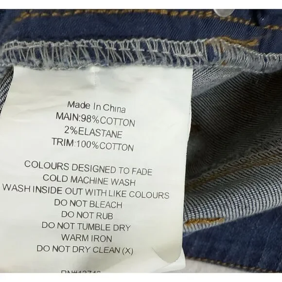 Boo Radley Ankle Jeans Zipper Pockets Moto Grunge Emo Goth Womens Size 16 - Picture 11 of 12